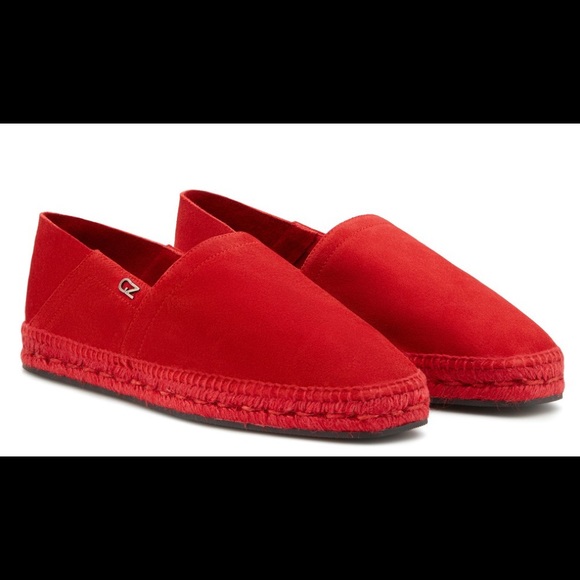 giuseppe zanotti NIB men’s red espadrille slipon